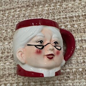 Pottery Barn Mrs Claus Mug NWOT